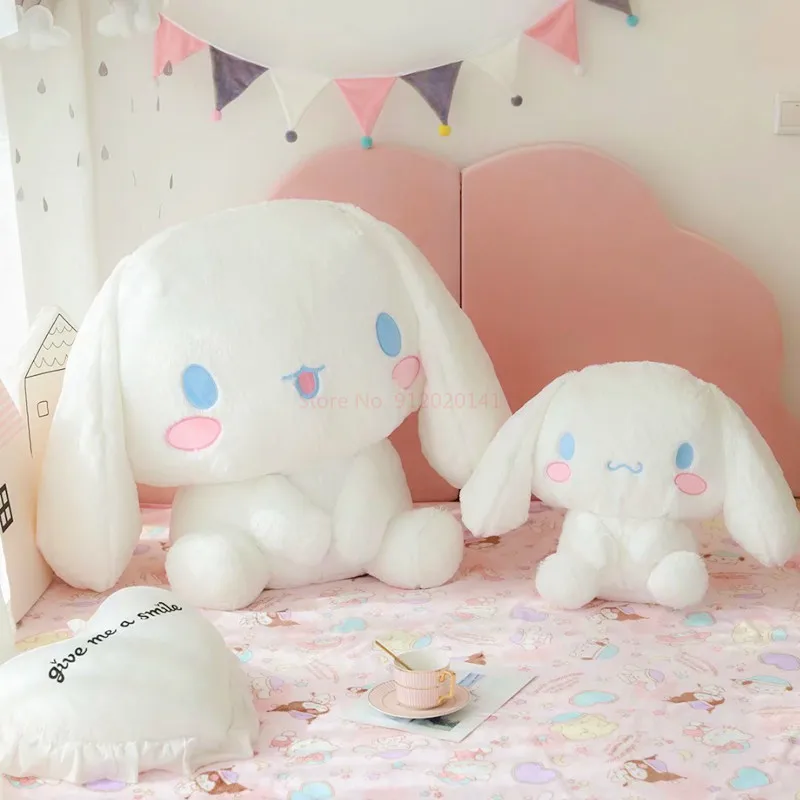 

Sanrio кавайная мультяшная Аниме Фигурка Милая коричная большая ухая собака большая плюшевая сидячая кукла подушка детские игрушки подарок на день рождения для девочки