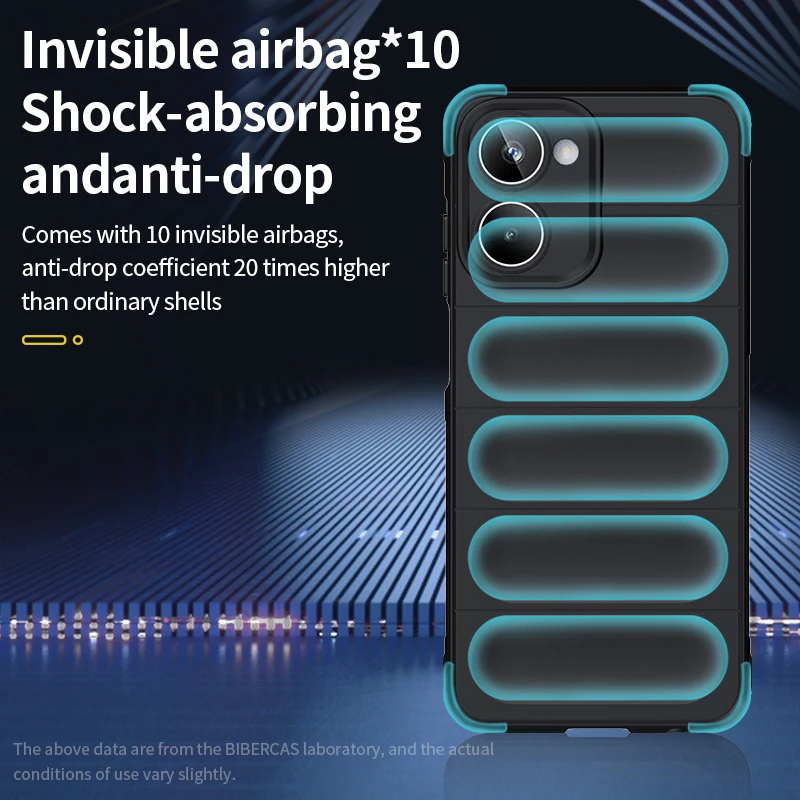 Enhanced Shockproof Liquid Silicone Back Phone Case - Durable Protective Cover