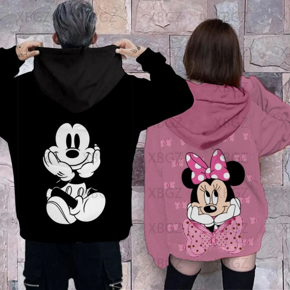 Sudadera con capucha de Disney para hombre y mujer, suéter con estampado de  Mickey Mouse y Minnie Mouse, ropa para parejas, Y2k, 2022| | - AliExpress