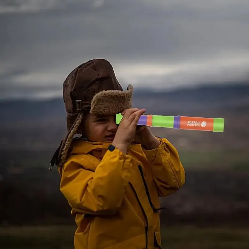 Creative Retractable Outdoor Children Toys Monocular Telescope Handheld Outdoor Hiking Camping Telescope Christmas Gift for Kids