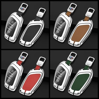 Custodia per chiave a distanza per auto in lega di zinco Shell per MG ZS HS EV MG5 MG6 EZS EHS per accessori Fob di protezione Roewe RX5 I5 I6 RX3 RX8 - Custodia per chiave a distanza per auto in lega di zinco Shell per MG ZS
