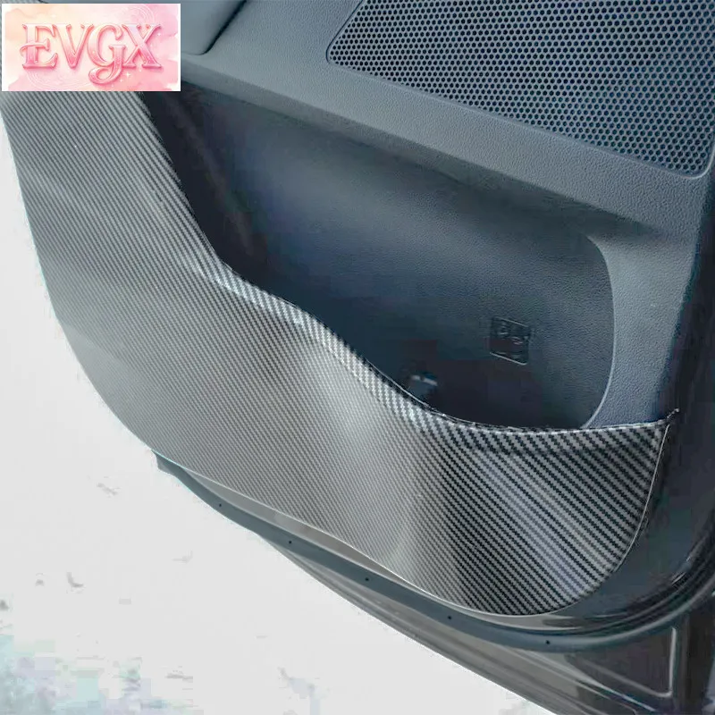 FFBVV 2019-2026년형 그레이트 월 파오 도어 패널 킥 프로텍터 카본 파이버 패턴 인테리어 액세서리 맞춤 제작