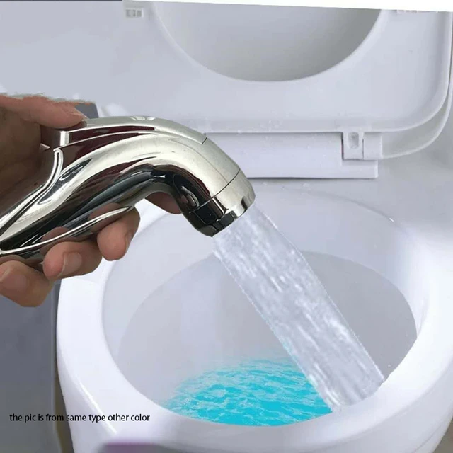 hand bidet Sprayer ABS wc Toilet Water spray faucet cleaner wash Gold silve  shower head valve hose kit douchette Bathroom n - AliExpress