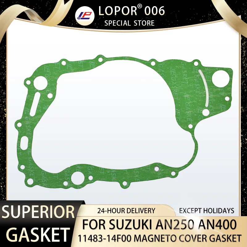 LOPOR Motorcycle Engine Crankcase Cover Gasket Seal For SUZUKI