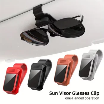 Clip per Occhiali da Sole per Auto, Porta Occhiali e Porta Carte 2-in-1, Organizzatore Universale per Biglietti e Pass Parcheggio, Accessorio Interno Universale