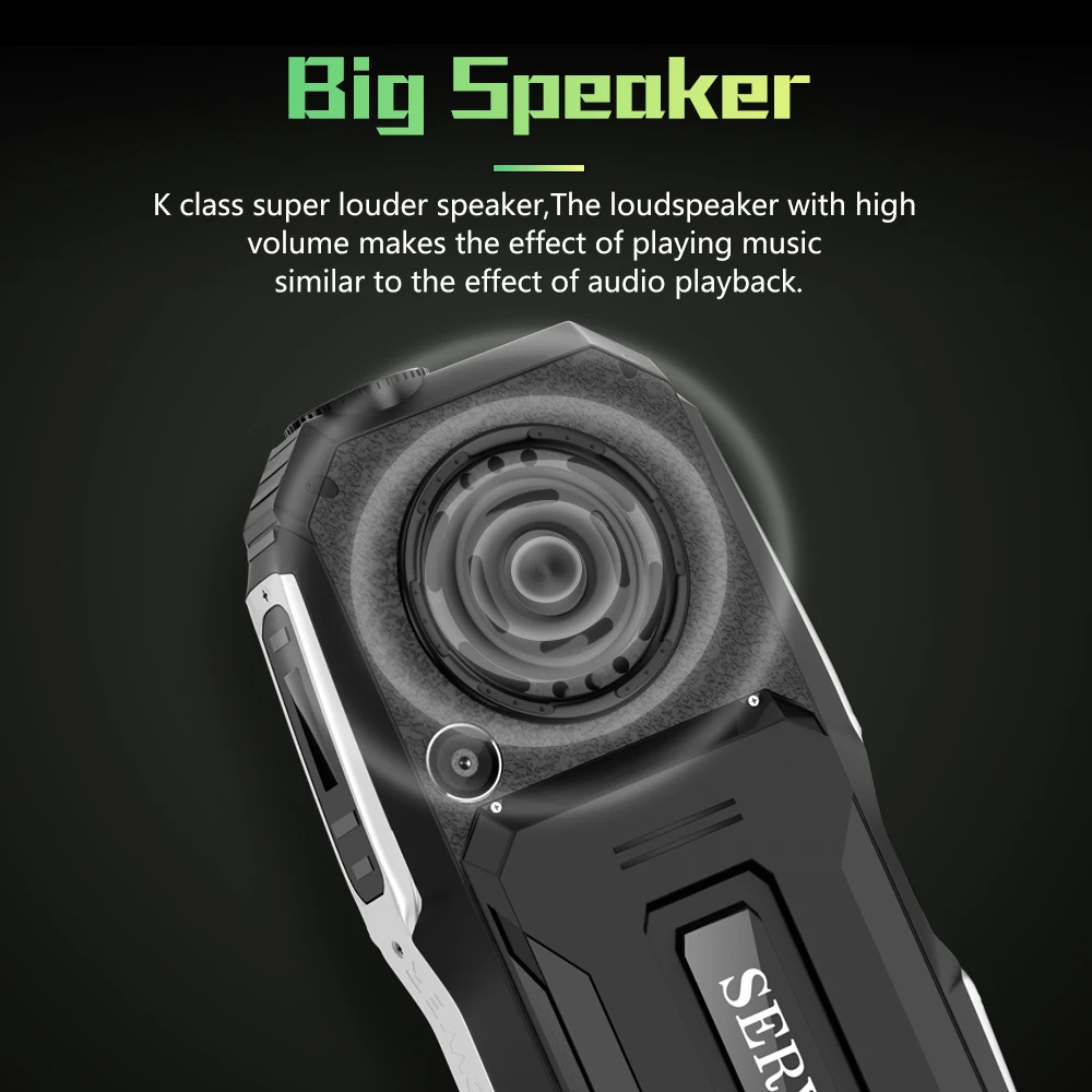 SERVO 3 SIM Card 3 Standby Mobile Phone Power Bank High Tone Speaker Magic Voice Auto Record Call Flashlight FM Radio Cellphone