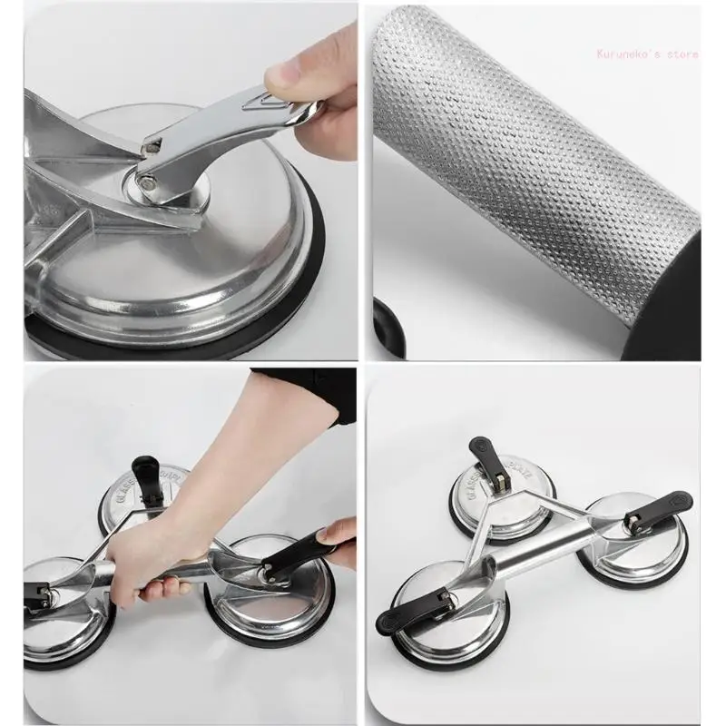 

Сверхмощные двойные/тройные алюминиевые присоски, подъемная ручка для стекла, инструмент для подъема