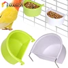 New 2pcs Bird Food Feeding Dish Easy to Install Bird Cage Feeder Bowl for Small Animals Budgie Parrot Parakeets Lovebirds 1