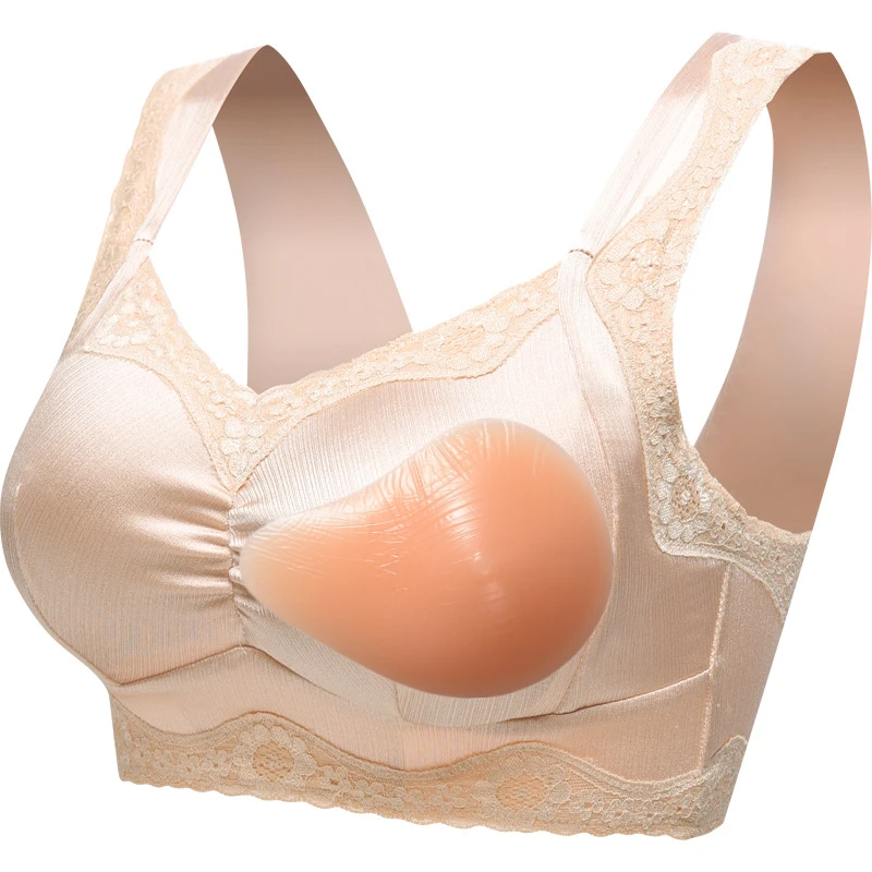 Mastectomy Bra for Women After Breast Surgery Pocket Bra Push Up
