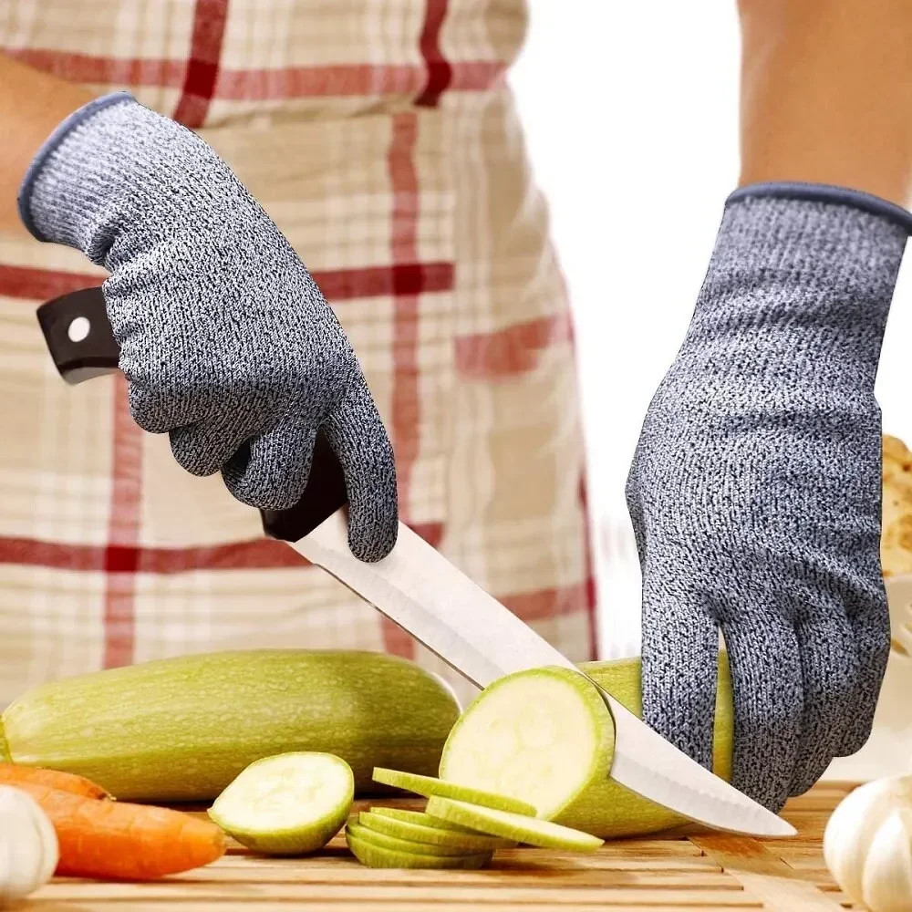 Anti Cut Gloves HPPE Level 5 Safety High-strength Industry Kitchen Gardening Anti-Scratch Anti-cut Glass Cutting Multi-Purpose