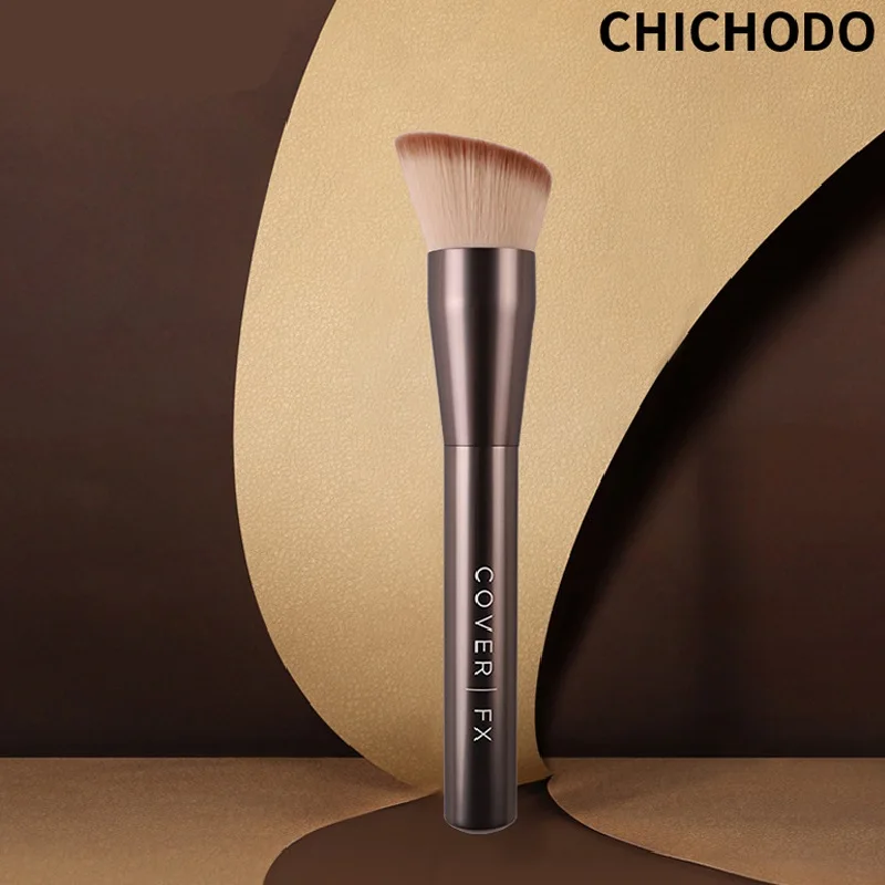 Single Foundation Make-up Brush Powder Brush Soft Fiber Hair Professional Beauty Tools Portable Beauty Facial Makeup Brush_voghion.com