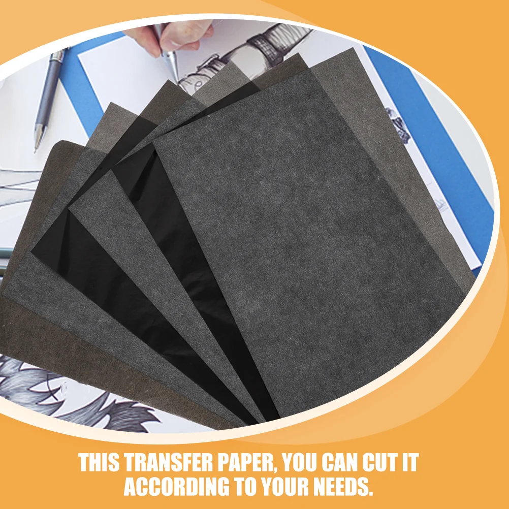 Craft Tracing Paper 50 Pcs Copy Paper Graphite Carbon Drawing Transfer Tracing Artist Chair 2900X2100X010CM for Wood Small Office