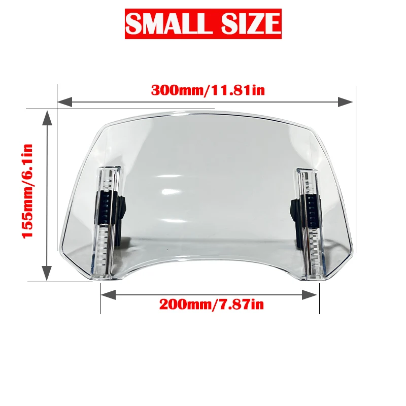 Motorcycle Windshield Extension Spoiler Windscreen Air Deflector For Suzuki VS 600 800 DL650 DL1000 DL250 V-STROM 650 1000 XT