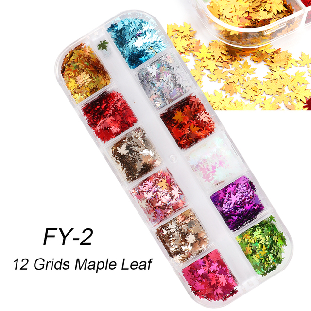 Abalone Shell Nail Art Glitter Natural Sea Shell Slices Nail Charms Flake Powders Shiny Sequins Manicure Design  FBBY
