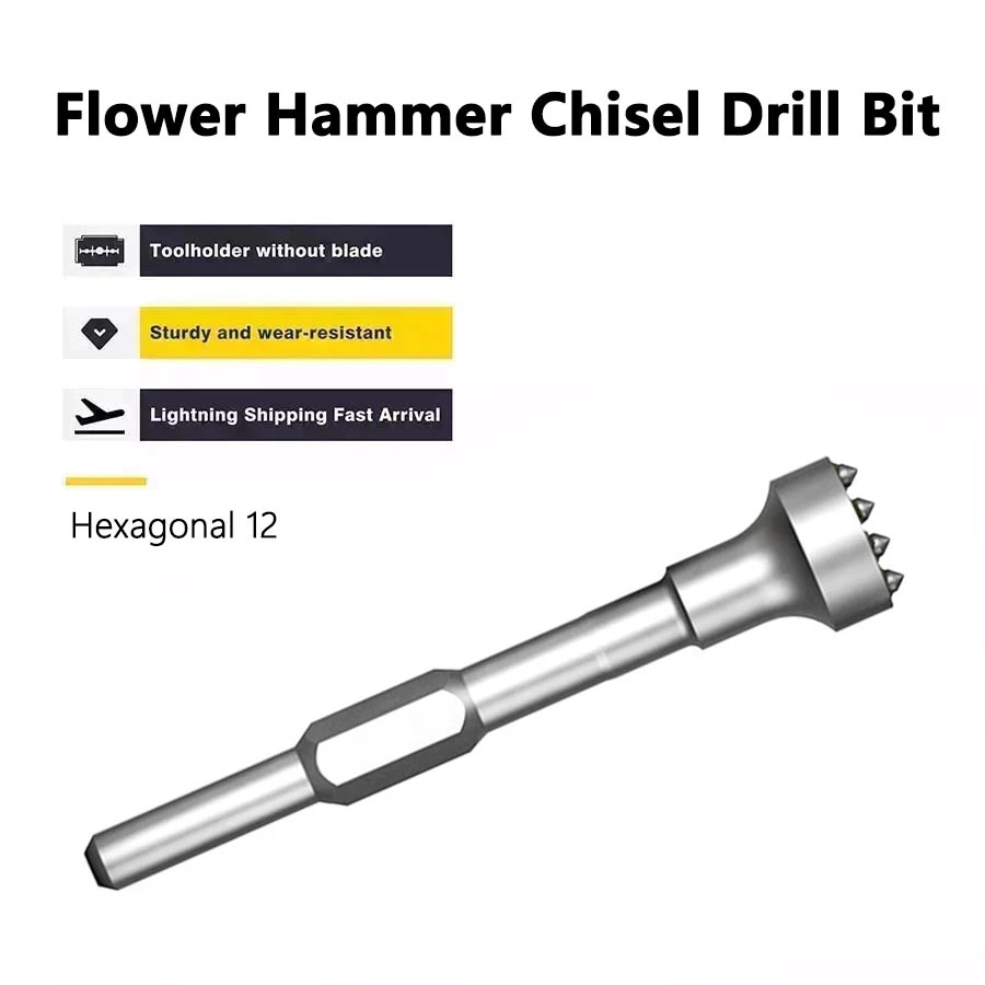 One Alloy Hair Hit Artifact Flower Hammer Chisel Drill Bit Wall ...