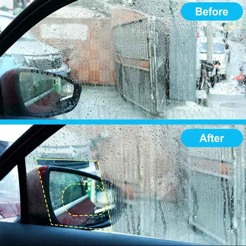 Anti Fog Car Mirror Window Films Side Rearview Mirror Protective Films Anti Water Mist Rainproof Hydrophobic Auto Stickers rearview mirror rain shield car rainproof film rearview mirror rain eyebrow rearview mirror rain guard car mirror film