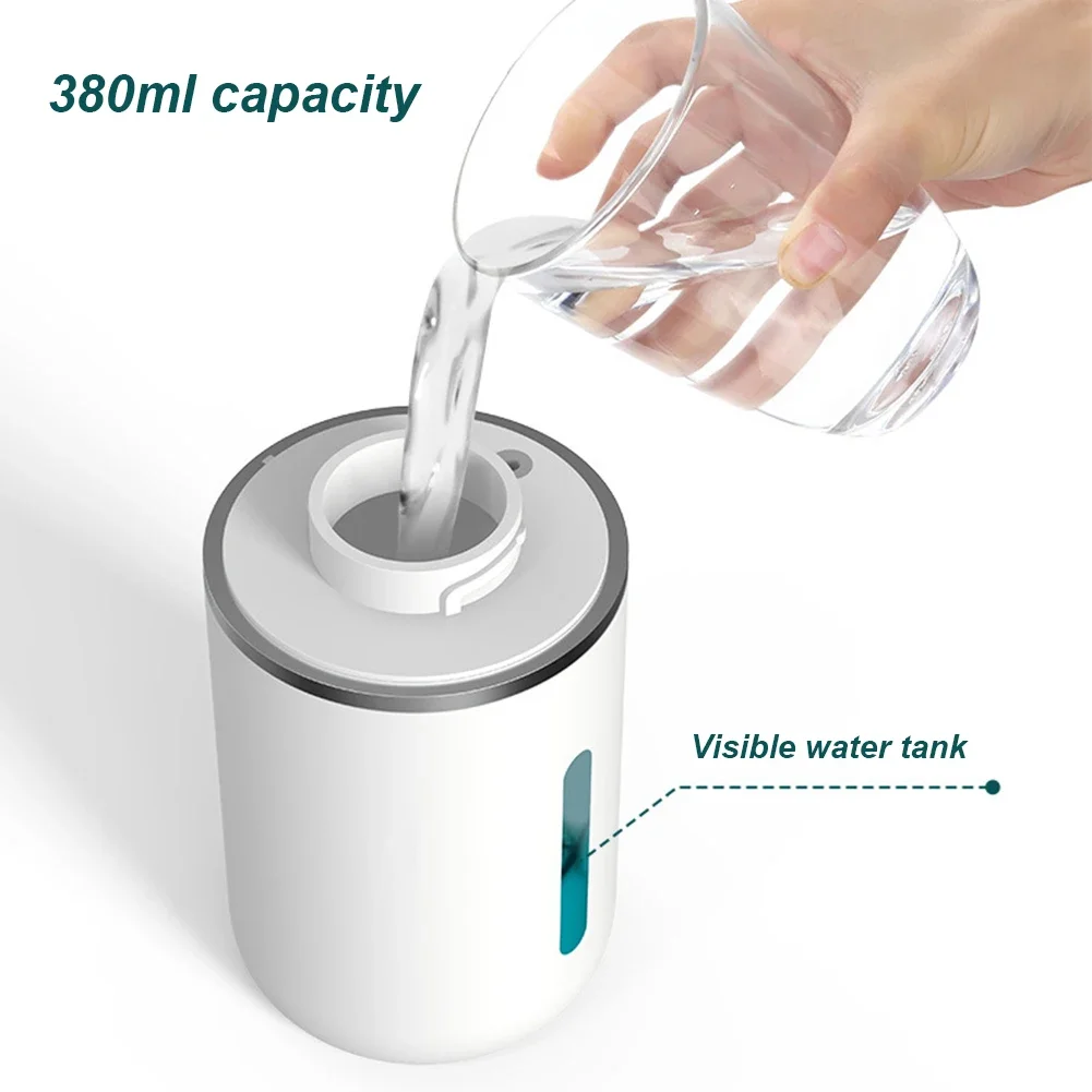380ML Automatic Foam Soap Dispenser with 4-Level Adjustable Foam Touchless Hand Soap Dispenser Rechargeable for Bathroom Kitchen