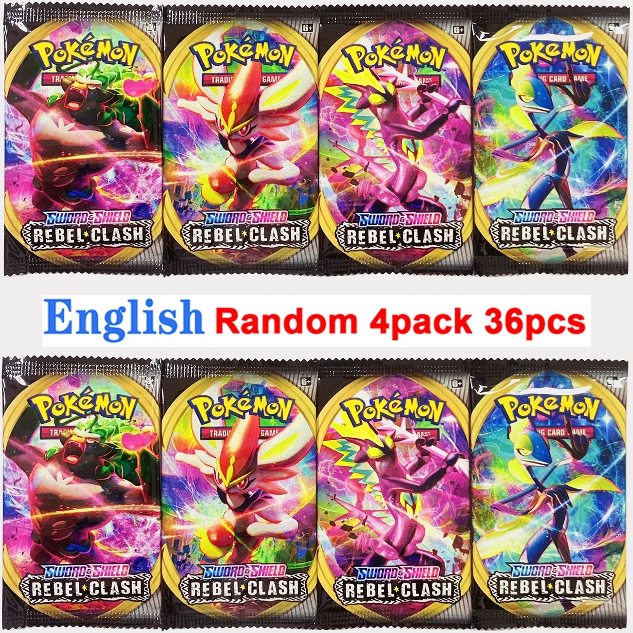thumbnail image 1 of Cards Scarlet Violet Sun Moon GX Vmax EX English French Spanish Shining Battle Trading Collection Card Booster Pack Gift, 1 of 5