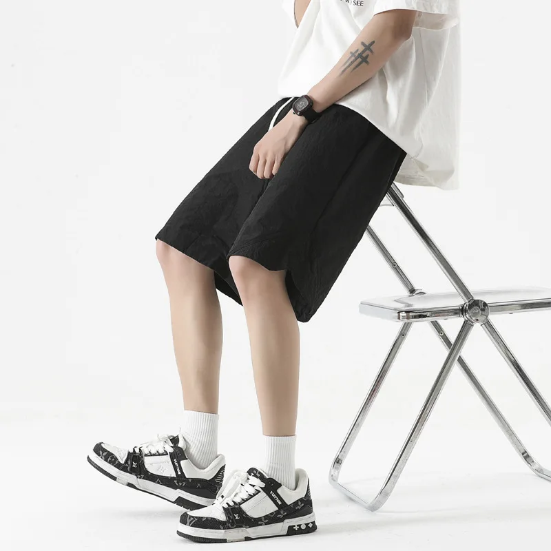 8XL oversized casual shorts for men's summer quick drying and breathable capris for men's oversized loose trendy casual pants