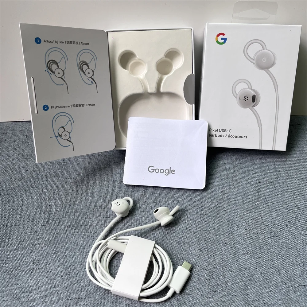 구글 이어폰용 오리지널 USB Type-C 유선 인이어 음악 스포츠 이어버드 헤드셋 (픽셀 10 9 8 7 6 Pro 7a 6a 5A  4 XL용 마이크 포함) : Gearbest