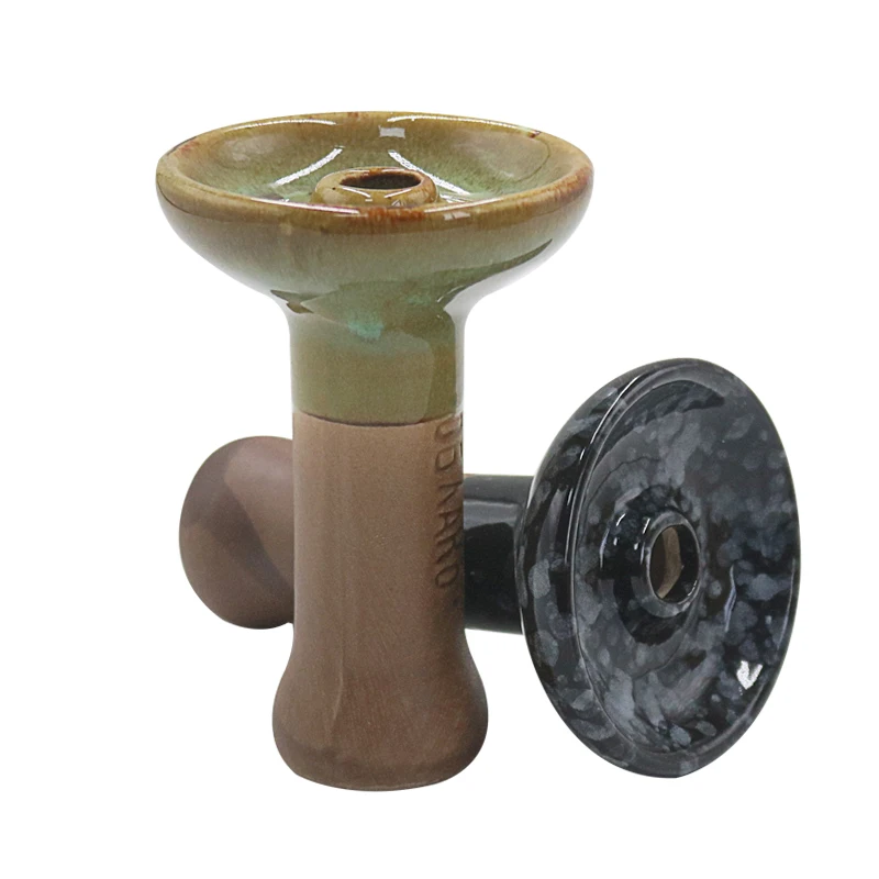Description Picture 3 of itemColor Glaze Hookah Bowls Ceramic Shisha Tobacco Holder Oblako Chicha Sheesha Narguile Wate Pipe Cachimba Somking Accessories