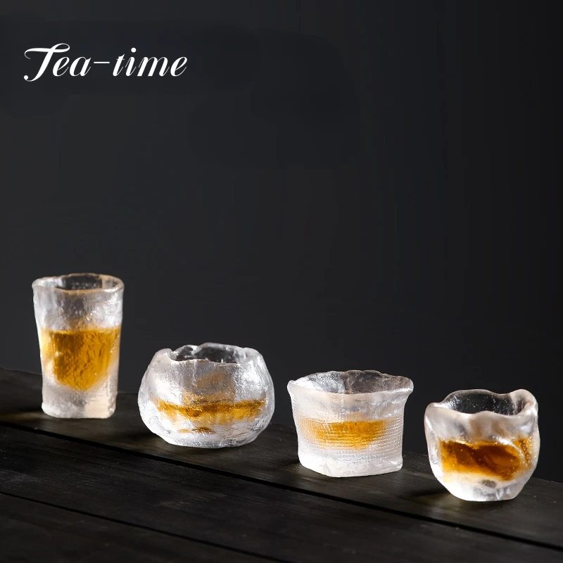 creative-japanese-style-teacup-glass-tea-cup-japanese-style-small-teacup-pure-handmade-thickened-glass-small-cup-kung-fu-tea-set