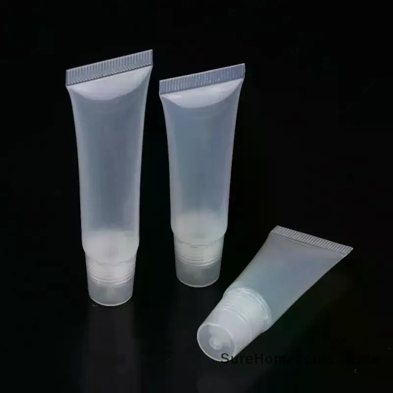 10Pcs 5/10/15ml Empty Lipstick Tube Lip Balm Soft Tube Makeup Squeeze Clear Lip Gloss Container