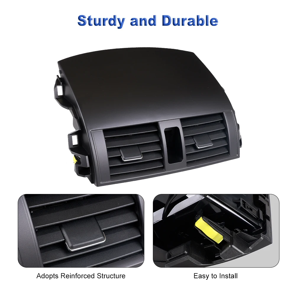 Air Conditioning Outlet Cover Black Car A/C Vent for Toyota Corolla