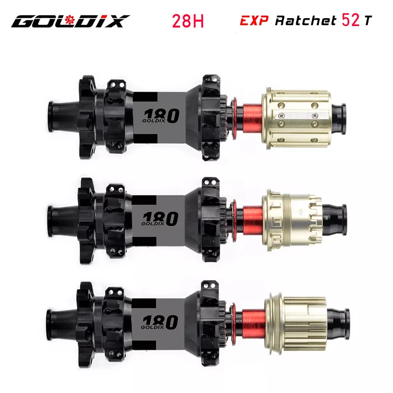 Goldix M180 Mtb Boost Hub 6 Bolt Center Lock Disc 28H Exp Ratchet 52T Mountain Xd Class Bike Hub 11 12 Velocità
