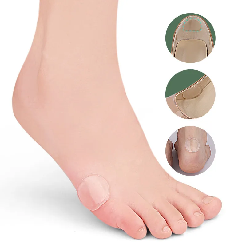 Ice Hockey Skate Anti Wear Ankle Anti Pain Patch 12pcs Silicone Ice Skate Shoe Pain Relief Patch Hockey Accessory