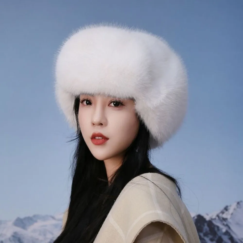 Faux Fur Winter Hat Windproof Earmuffs Cap