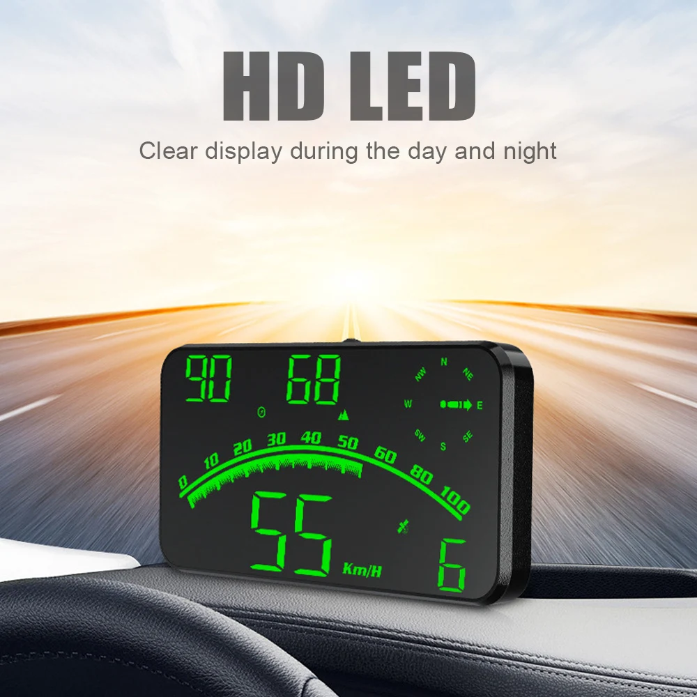 G10-Car-HUD-Head-Up-Display-Digital-Speedometer-Clock-Odometer-GPS ...