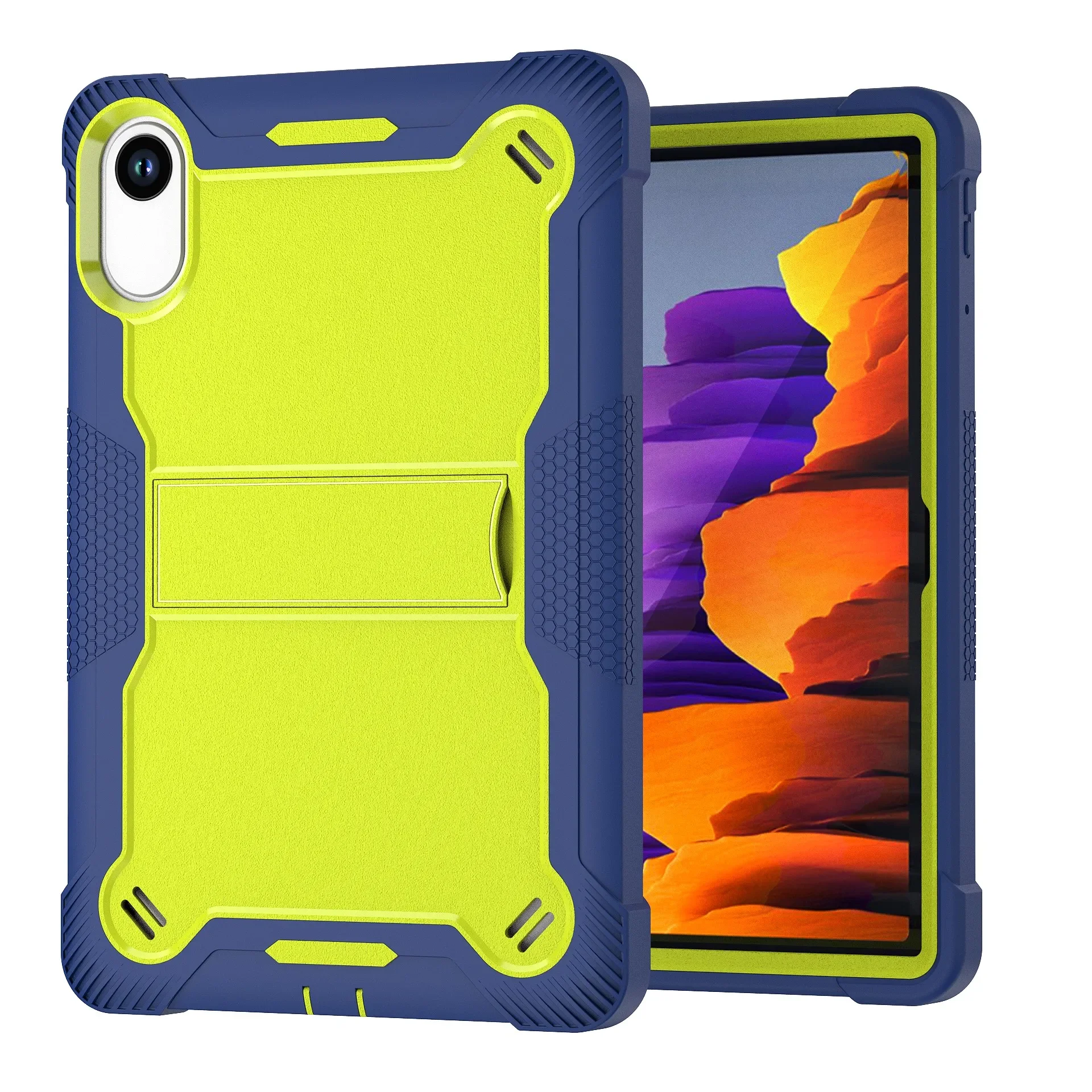 Rugged Anti-Slip Armor Case with Built-in Kickstand - Shockproof Protection