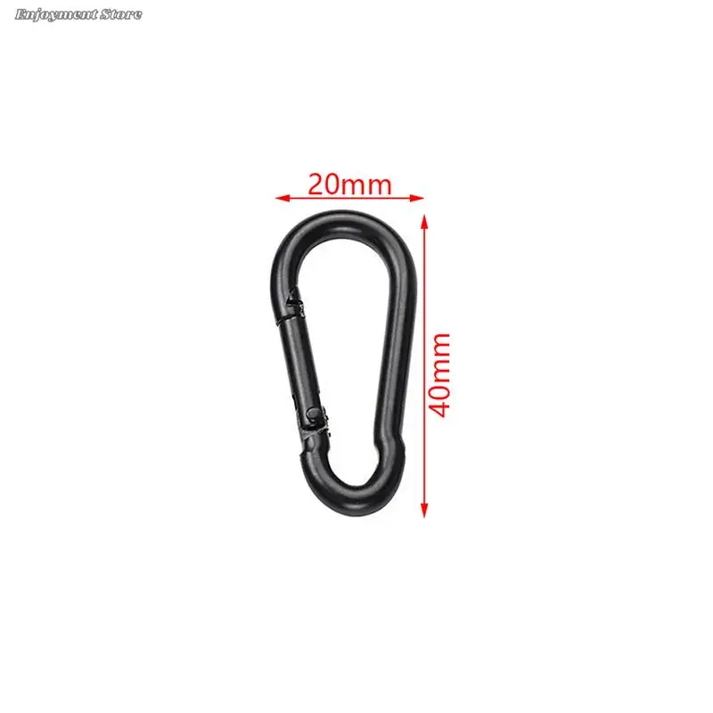 climbing carabiner 1PC metal keychain clip hooks D carabiner hooks connector jewelry making key ring DIY findings