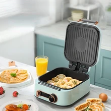 Electric Baking Pan Household Double   Multi-Functional Plus Pancake Maker Steaming Boiling Hot Pot Frying Pan Soup Pot Pots