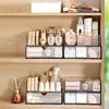 Transparent Pull-out Design Stackable Storage Drawer Acrylic Bathroom Cosmetic Storage Bag Vanity Cabinet Cutlery Storage Box 2