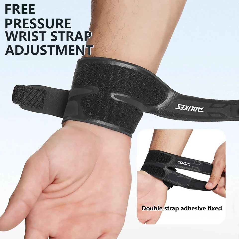 AOLIKES 1PC Wrist Brace Wrist Wrap, Ultra-thin Compression Wrist Strap Wrist Support for Workout Basketball Tennis Weightlifting