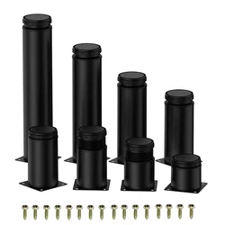 4pcs 5-25cm Stainless Steel Furniture Legs Metal Adjustable Legs,for Cabinet Table Legs Sofa Feet Furniture Replacement Foot
