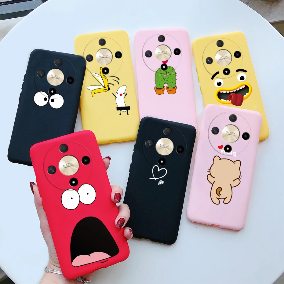 Per Honor Magic 6 Lite Custodia Magic 6 Lite Cover Cute Cat Cartoon Custodia Protettiva In Silicone Morbido Per Honor Magic6 Lite 5G Case