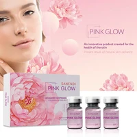 5ml Advanced Pink Glow Hyaluronic Acid Whitening Ampoule Liquid Face Cosmetology OEM Essence for Skin Care 10vials*5ML 1