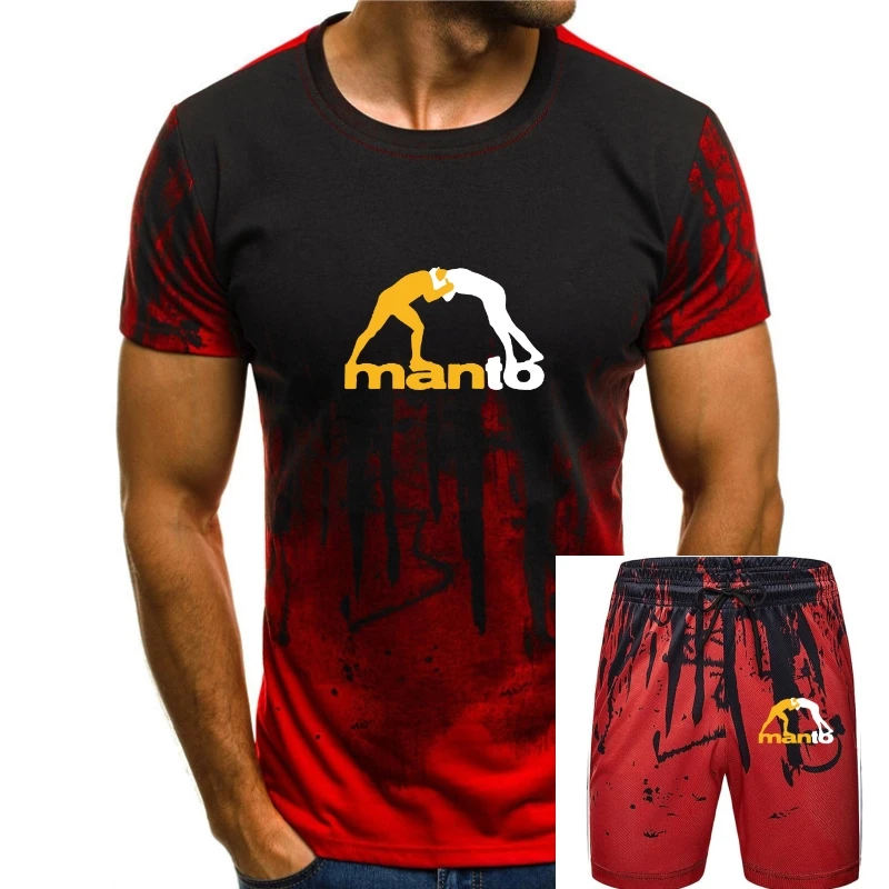 

MANTO Martial Arts Fighting Logo Men Black T-Shirt Size S-5XL