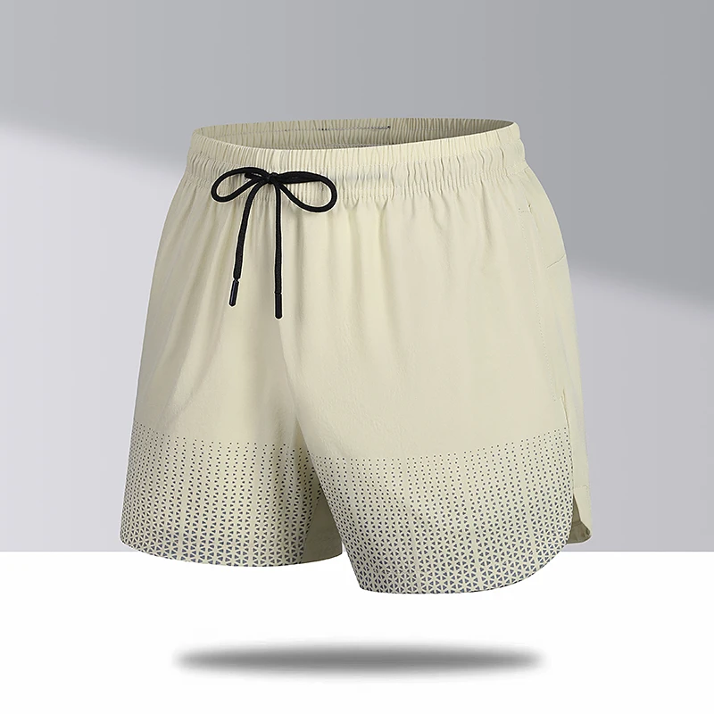 Men Summer Trendy Print Sports Running Fitness Drawstring Short Pants Casual Loose Breathable Quick Drying Athletic Beach Shorts