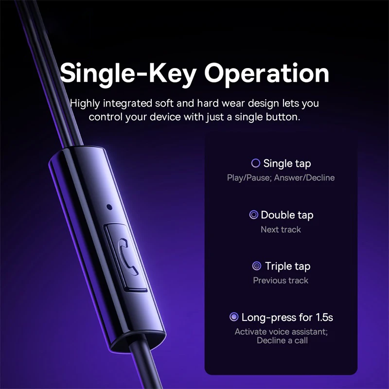 Baseus Encok CZ11/HZ11 Wired Earphones Type-C/3.5mm Jack