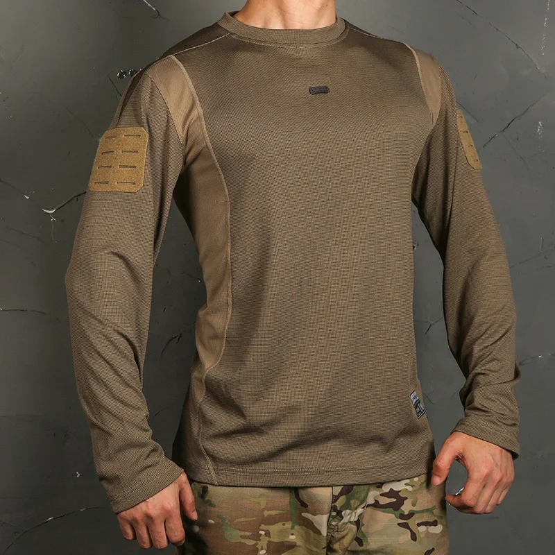 Combat Shirts Tactical UMP Frogmen T-Shirt Men Fitness Sport Long Sleeve Hunting Climbing Shirt Camping Breathable Clothes EM9541