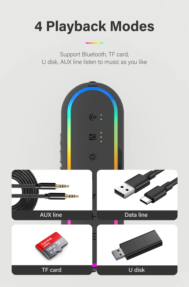 XDOBO X8 III 블루투스 스피커, 무선 서브우퍼 IPX7, 6600mAh, 듀얼 베이스 보조배터리, 야외 확성기, 스마트폰 TV용, 60W
