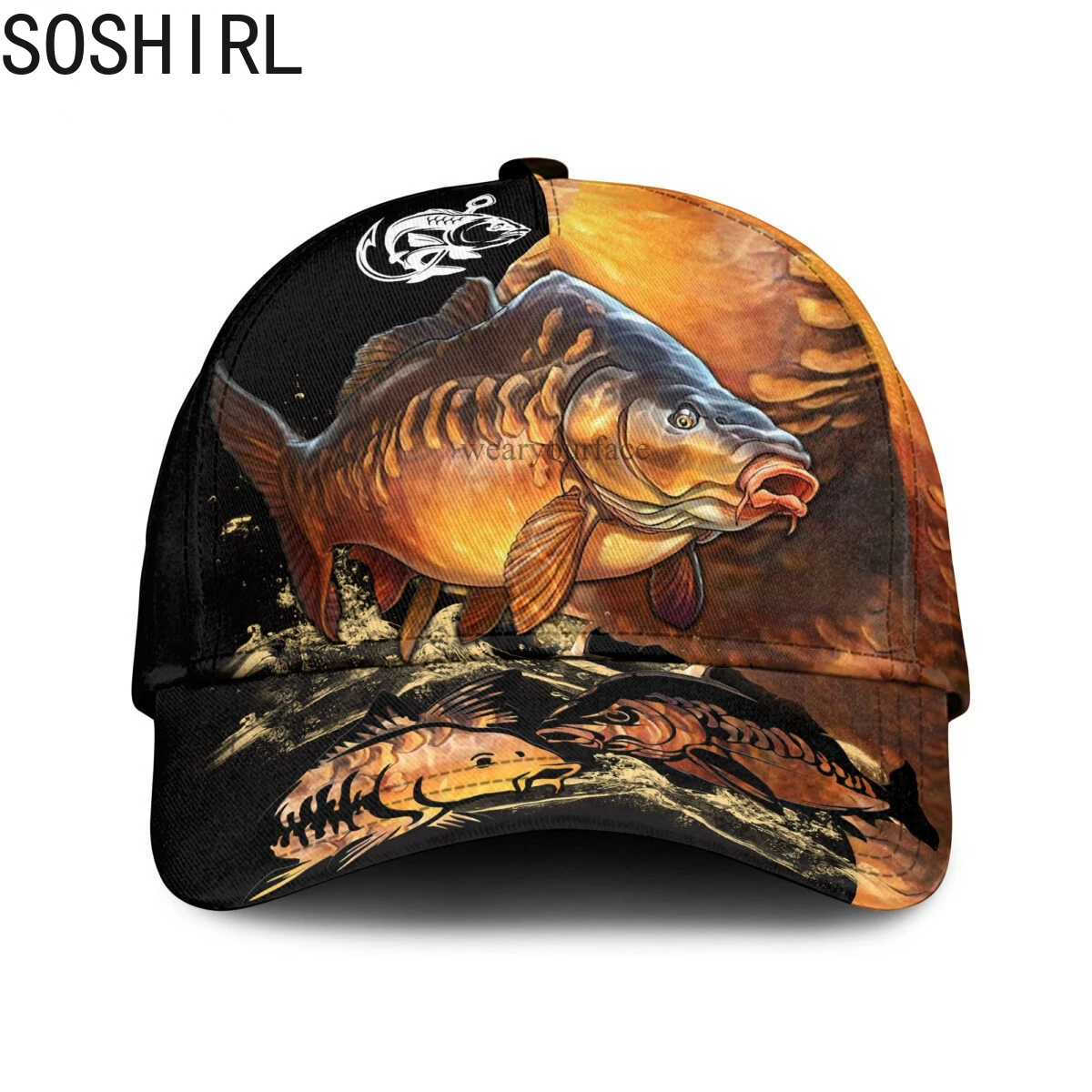 

Fish Reaper Skull Tuna Fishing Baseball Cap 3D All Over Printed Snapback Hat Men Women Adult Hip Hop Headwear Outdoor Sun Visor