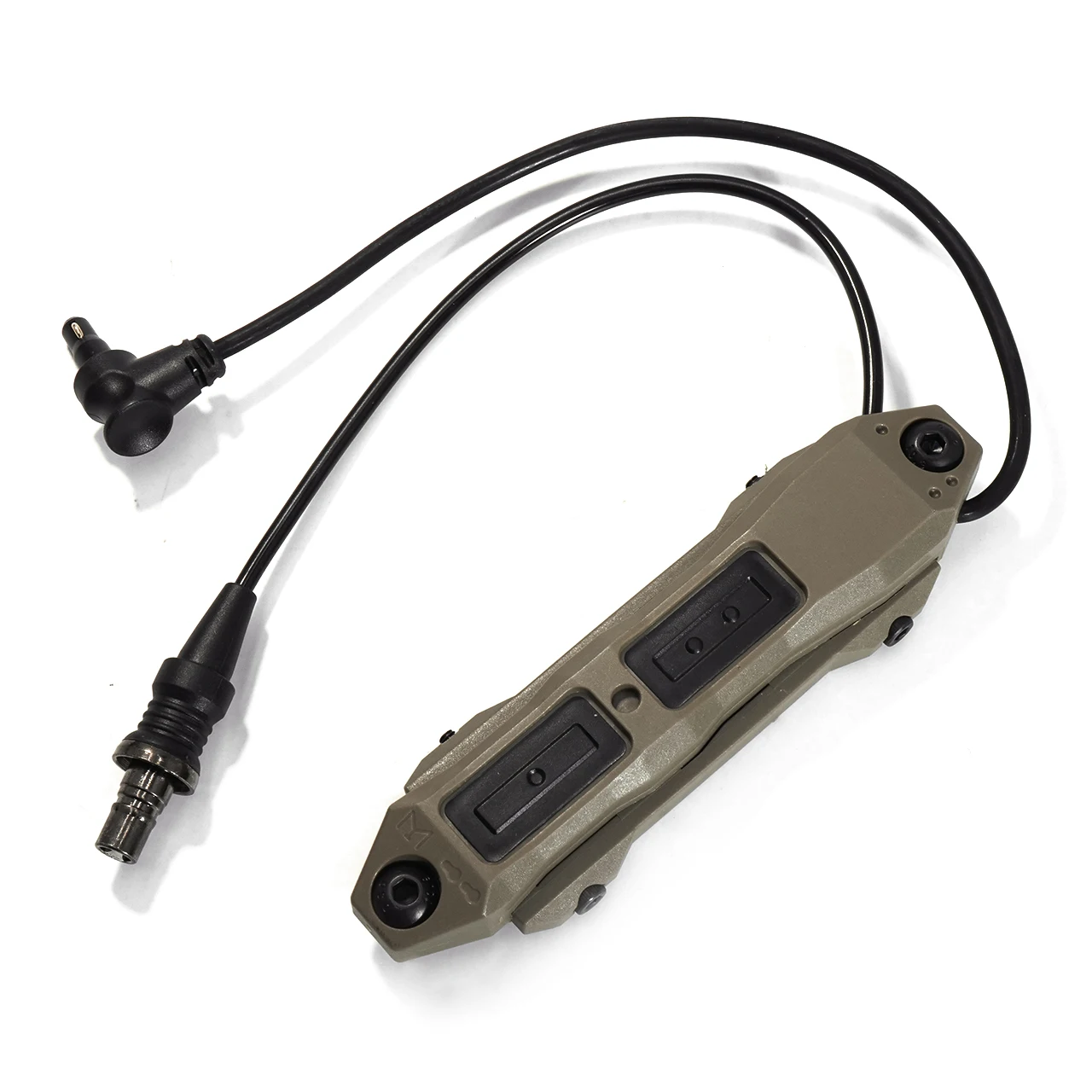 SOTAC TAPS Dual Switch Button SF Flashlight Plug DBAL Laser Pointer Crane Plug 2.5mm 3.5mm Black and Tan Color