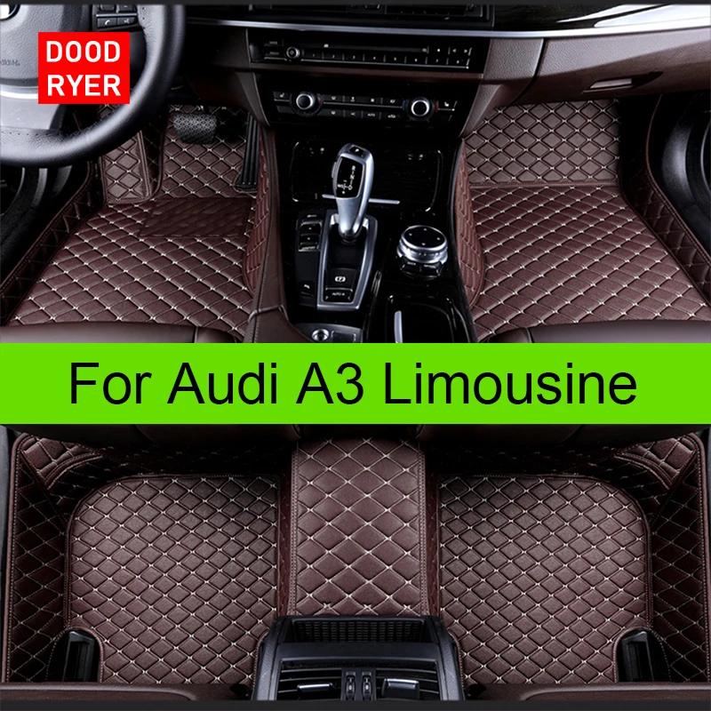 Doodryer Car Floor Mats For Audi A3 Limousine Foot Coche Accessories Auto Carpets Floor Mats