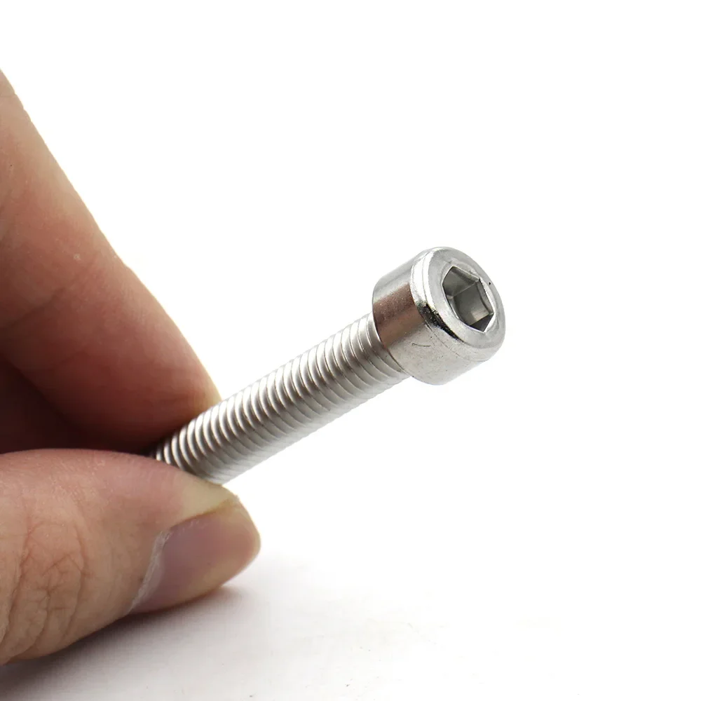 M1.6 M2 M3 M4 M5 M6 M8 CM 304 A2-70 Stainless Steel Hexagon Hex Socket Cylinder Cap Head Screws Bolt DIN912 L=3-60mm 50-5pcs Hexagon Socket Screw Hex Socket Cap Screw Stainless Steel Screws