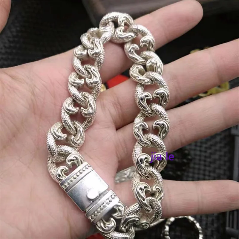 Jia Le/ Hand-made/ Old Tibetan Silver Retro String Bracelet Personality Boutique Accessories Fine Jewelry Men Women Couple Gifts